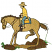 C1: Mane & Tail---Pine Bark(Isacord 40 #1170)&#13;&#10;C2: Horse---Pecan(Isacord 40 #1128)&#13;&#10;C3: Hat & Saddle---Meringue(Isacord 40 #1017)&#13;&#10;C4: Skin---Twine(Isacord 40 #1017)&#13;&#10;C5: Shirt & Blanket---Candlelight(Isacord 40 #1137)&#13;