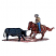 C1: Dust & Skin---Shrimp Pink(Isacord 40 #1017)&#13;&#10;C2: Dust Shading & Horse---Rust(Isacord 40 #1058)&#13;&#10;C3: Horse Shading---Fox(Isacord 40 #1186)&#13;&#10;C4: Saddle---Sisal(Isacord 40 #1055)&#13;&#10;C5: Pants---Nordic Blue(Isacord 40 #1076)&