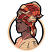C1: Skin---Pecan(Isacord 40 #1128)&#13;&#10;C2: Lips---Spanish Tile(Isacord 40 #1020)&#13;&#10;C3: Headwrap---Spice(Isacord 40 #1181)&#13;&#10;C4: Headwrap---Apricot(Isacord 40 #1238)&#13;&#10;C5: Clothes, Headwrap & Outer Border---Parchment(Isacord 40 #1