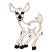 C1: Deer---Champagne(Isacord 40 #1070)&#13;&#10;C2: Deer Outlines---Pecan(Isacord 40 #1128)&#13;&#10;C3: Hooves, Eyes, & Nose---Charcoal(Isacord 40 #1234)