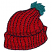 C1: Yarn Ball---Green(Isacord 40 #1503)&#13;&#10;C2: Hat---Country Red(Isacord 40 #1039)&#13;&#10;C3: Hat Shading---Winterberry(Isacord 40 #1035)&#13;&#10;C4: Outlines---Maroon(Isacord 40 #1189)