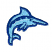 C1: Marlin---Island Waters(Isacord 40 #1045)&#13;&#10;C2: Marlin Highlights---White(Isacord 40 #1002)&#13;&#10;C3: Outline---Sapphire(Isacord 40 #1535)