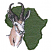 C1: Africa Shape & Border---Moss Green(Isacord 40 #1176)&#13;&#10;C2: Springbok---Eggshell(Isacord 40 #1071)&#13;&#10;C3: Springbok Shading---Toffee(Isacord 40 #1126)&#13;&#10;C4: Springbok Shading---Lemon Frost(Isacord 40 #1022)&#13;&#10;C5: Antlers & Sh