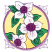 C1: Background---Lemon(Isacord 40 #1167)&#13;&#10;C2: Leaves---Light Kelly(Isacord 40 #1101)&#13;&#10;C3: Petals---White(Isacord 40 #1002)&#13;&#10;C4: Flower Centers---Orchid(Isacord 40 #1255)&#13;&#10;C5: Flower Centers Shading---Pansy(Isacord 40 #1255)