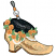 C1: Cushion---Charcoal(Isacord 40 #1234)&#13;&#10;C2: Pin & Cushion Shading---Whale(Isacord 40 #1041)&#13;&#10;C3: Shoe---Parchment(Isacord 40 #1066)&#13;&#10;C4: Shoe Shading---Old Gold(Isacord 40 #1055)&#13;&#10;C5: Shoe Shading---Golden Grain(Isacord 4