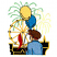 C1: Fireworks---Limedrop - neon(Isacord 40 #1510)
C2: Fireworks---Watermelon - neon(Isacord 40 #1511)
C3: Ferris Wheel Seats---Whale(Isacord 40 #1041)
C4: Background---Charcoal(Isacord 40 #1234)
C5: Background Border &