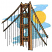 C1: Sky---Crystal Blue(Isacord 40 #1249)&#13;&#10;C2: Sun---Canary(Isacord 40 #1124)&#13;&#10;C3: Golden Gate Bridge---Sisal(Isacord 40 #1055)&#13;&#10;C4: Bridge Shading---Light Cocoa(Isacord 40 #1158)&#13;&#10;C5: Bridge Outlines---Black(Isacord 40 #123