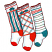 C1: Stockings---Silky White(Isacord 40 #1001)&#13;&#10;C2: Stockings Shading---River Mist(Isacord 40 #1248)&#13;&#10;C3: Heels, Stripes, & Plaids---Wildfire(Isacord 40 #1147)&#13;&#10;C4: Toes & Stripes---Geranium(Isacord 40 #1039)&#13;&#10;C5: Stripes, P