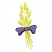 C1: Wheat---Light Brass(Isacord 40 #1067)&#13;&#10;C2: Inside Ribbon---Dusty Grape(Isacord 40 #1255)&#13;&#10;C3: Ribbon---Wild Iris(Isacord 40 #1032)&#13;&#10;C4: Ribbon Outlines---Pansy(Isacord 40 #1255)