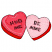 C1: Sides of Candies---Geranium(Isacord 40 #1039)&#13;&#10;C2: Left Heart---Garden Rose(Isacord 40 #1109)&#13;&#10;C3: Right Heart---Carnation(Isacord 40 #1121)&#13;&#10;C4: Right Heart Shading & Left Heart Highlights---Azalea Pink(Isacord 40 #1224)&#13;&