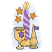 C1: Background---Ice Cap(Isacord 40 #1074)&#13;&#10;C2: Light Twist of Candle---Lavender(Isacord 40 #1193)&#13;&#10;C3: Dark Twist of Candle, Pennant, & Star on Cup---Wild Iris(Isacord 40 #1032)&#13;&#10;C4: Brass Cup, Candle Holder, & Spice Box---Parchme