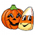 C1: Eyes & Top of Candy Corn---White(Isacord 40 #1002)&#13;&#10;C2: Candy Shading & Candy Bottom---Buttercup(Isacord 40 #1135)&#13;&#10;C3: Candy Corn Center & Pumpkin---Pumpkin(Isacord 40 #1168)&#13;&#10;C4: Pumpkin & Candy  Corn Shading---Dark Rust(Isac