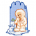 C1: Sky---Winter Sky(Isacord 40 #1165)&#13;&#10;C2: Snow & Bunny---White(Isacord 40 #1002)&#13;&#10;C3: Snow & Bunny Shading---Winter Sky(Isacord 40 #1165)&#13;&#10;C4: Dark Snow---Crystal Blue(Isacord 40 #1249)&#13;&#10;C5: Rabbit Ears---Petal Pink(Isaco