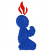 C1: Man Praying---Nordic Blue(Isacord 40 #1076)&#13;&#10;C2: Flames---Poinsettia(Isacord 40 #1147)