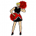 C1: Cheerleader Hair & Hand Strap---Citrus(Isacord 40 #1187)
C2: Pom Poms & Socks---Poinsettia(Isacord 40 #1147)
C3: Skin---Meringue(Isacord 40 #1017)
C4: Dress Stripes---White(Isacord 40 #1002)
C5: Center of Dress---Po