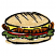 C1: Gaps on Hamburger---White(Isacord 40 #1002)&#13;&#10;C2: Buns---Cornsilk(Isacord 40 #1055)&#13;&#10;C3: Cheese---Citrus(Isacord 40 #1187)&#13;&#10;C4: Beef Patty---Light Cocoa(Isacord 40 #1158)&#13;&#10;C5: Tomato---Wildfire(Isacord 40 #1147)&#13;&#10