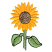 C1: Leaves & Stem---Kiwi(Isacord 40 #1104)&#13;&#10;C2: Leaf Shading---Lima Bean(Isacord 40 #1177)&#13;&#10;C3: Leaf & Stem Outlines---Backyard Green(Isacord 40 #1175)&#13;&#10;C4: Sunflowers---Goldenrod(Isacord 40 #1137)&#13;&#10;C5: Flower Center---Khak