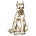 C1: Dog---Sisal(Isacord 40 #1055)&#13;&#10;C2: Dog Shading & Outlines---Light Cocoa(Isacord 40 #1158)