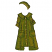 C1: Buttons---Light Brass(Isacord 40 #1067)&#13;&#10;C2: Dress & Hat---Caper(Isacord 40 #1227)&#13;&#10;C3: Dress & Hat Shading---Grasshopper(Isacord 40 #1176)&#13;&#10;C4: Dress & Hat Outline---Olive(Isacord 40 #1210)