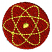 C1: Background---Poinsettia(Isacord 40 #1147)&#13;&#10;C2: Symbol---Citrus(Isacord 40 #1187)