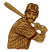 C1: Baseball Player Base---Palomino(Isacord 40 #1070)&#13;&#10;C2: Light Shading---Golden Grain(Isacord 40 #1126)&#13;&#10;C3: Dark Shading---Redwood(Isacord 40 #1057)&#13;&#10;C4: Outlines---Cinnamon(Isacord 40 #1247)