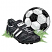 C1: White Parts of Ball & Shoe Details---White(Isacord 40 #1002)
C2: Shading on White on Ball---Sterling(Isacord 40 #1011)
C3: Shoe Main Fill---Whale(Isacord 40 #1041)
C4: Shoe Shading---Charcoal(Isacord 40 #1234)
C5: S