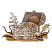C1: Light Shading---Golden Grain(Isacord 40 #1126)&#13;&#10;C2: Dark Shading & Outline---Cinnamon(Isacord 40 #1247)