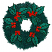 C1: Wreath---Bright Green(Isacord 40 #1232)
C2: Wreath Shading---Evergreen(Isacord 40 #1208)
C3: Holly Leaves---Irish Green(Isacord 40 #1101)
C4: Leave Outlines---Deep Green(Isacord 40 #1174)
C5: Berries---Cardinal(Isac