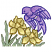 C1: Feet---Vanilla(Isacord 40 #1022)&#13;&#10;C2: Bird---Lavender(Isacord 40 #1193)&#13;&#10;C3: Bird Shading---Wild Iris(Isacord 40 #1032)&#13;&#10;C4: Bird Outlines---Purple(Isacord 40 #1194)&#13;&#10;C5: Leaves---Jalapeno(Isacord 40 #1104)&#13;&#10;C6: