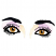 C1: Skin---Shrimp Pink(Isacord 40 #1017)&#13;&#10;C2: Eye Whites---White(Isacord 40 #1002)&#13;&#10;C3: Iris---Golden Grain(Isacord 40 #1126)&#13;&#10;C4: Eye Shadow---Aura(Isacord 40 #1111)&#13;&#10;C5: Eye Shadow---Lavender(Isacord 40 #1193)&#13;&#10;C6
