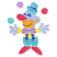C1: Ears & Mouth---Bright Yellow(Isacord 40 #1124)&#13;&#10;C2: Hands & Face---Ice Cap(Isacord 40 #1074)&#13;&#10;C3: Shirt---Yellow(Isacord 40 #1187)&#13;&#10;C4: Ball, Pants & Hat---Silver Sage(Isacord 40 #1045)&#13;&#10;C5: Ball, Nose & Shoes---Heather