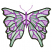 C1: Butterfly Wings---White(Isacord 40 #1002)&#13;&#10;C2: Wings Fading & Stripes---Bright Mint(Isacord 40 #1510)&#13;&#10;C3: Wings Stripes, Fading, Spots & Antennas---Lavender(Isacord 40 #1193)&#13;&#10;C4: Wings Detail---Wild Iris(Isacord 40 #1032)&#13