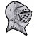 C1: Eye Holes---Charcoal(Isacord 40 #1234)&#13;&#10;C2: Helmet---Saturn Grey(Isacord 40 #1236)&#13;&#10;C3: Helmet Shading---Smoke(Isacord 40 #1219)&#13;&#10;C4: Helmet Dark Shading---Whale(Isacord 40 #1041)&#13;&#10;C5: Shimmers---Silver Metallic(Yenmet/