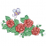 C1: Leaves---Pear(Isacord 40 #1049)&#13;&#10;C2: Leaf Shading---Spring Frost(Isacord 40 #1047)&#13;&#10;C3: Leaf Outlines---Lime(Isacord 40 #1176)&#13;&#10;C4: Roses---Pink Tulip(Isacord 40 #1115)&#13;&#10;C5: Roses Shading---Blossom(Isacord 40 #1257)&#13