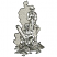 C1: Light Shading---Stone(Isacord 40 #1180)
C2: Dark Shading---Sage(Isacord 40 #1180)
C3: Design Outlines---Pewter(Isacord 40 #1040)