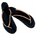 C1: Sandals---Black(Isacord 40 #1234)&#13;&#10;C2: Sandals Shading---Tartan Blue(Isacord 40 #1233)&#13;&#10;C3: Sandals Shading---Whale(Isacord 40 #1041)&#13;&#10;C4: Straps---Shrimp(Isacord 40 #1258)&#13;&#10;C5: Straps Shading---Melon(Isacord 40 #1259)