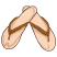 C1: Sandals---Shrimp Pink(Isacord 40 #1017)&#13;&#10;C2: Sandals Shading---Old Gold(Isacord 40 #1055)&#13;&#10;C3: Sandals Outlines---Cinnamon(Isacord 40 #1247)&#13;&#10;C4: Sandals Straps---Golden Grain(Isacord 40 #1126)