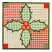 C1: Berries---Spanish Tile(Isacord 40 #1020)&#13;&#10;C2: Leaves---Kiwi(Isacord 40 #1104)&#13;&#10;C3: Light Background---Oat(Isacord 40 #1127)&#13;&#10;C4: Dark Background---Spanish Tile(Isacord 40 #1020)&#13;&#10;C5: Corner Squares---Army Drab(Isacord 4