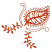 C1: Single Color Design---Burnt Orange(Isacord 40 #1181)