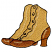 C1: Boots---Light Cocoa(Isacord 40 #1158)&#13;&#10;C2: Boots---Palomino(Isacord 40 #1070)&#13;&#10;C3: Design Outlines---Black(Isacord 40 #1234)&#13;&#10;C4: Design Highlights---Cornsilk(Isacord 40 #1055)