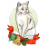 C1: Background---Jalapeno(Isacord 40 #1104)&#13;&#10;C2: Eyes---Goldenrod(Isacord 40 #1137)&#13;&#10;C3: Cat---White(Isacord 40 #1002)&#13;&#10;C4: Cat Shading---Oat(Isacord 40 #1127)&#13;&#10;C5: Cat Dark Shading---Silver(Isacord 40 #1236)&#13;&#10;C6: N