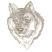 C1: Fur---Cloud(Isacord 40 #1218)
C2: Fur Shading---Stone(Isacord 40 #1180)