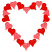 C1: Hearts---Tropicana(Isacord 40 #1511)&#13;&#10;C2: Hearts---Geranium(Isacord 40 #1039)