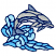 C1: Dolphin---Saturn Grey(Isacord 40 #1236)&#13;&#10;C2: Dolphin---Fog(Isacord 40 #1218)&#13;&#10;C3: Dolphin---Ash Blue(Isacord 40 #1203)&#13;&#10;C4: Waves---River Mist(Isacord 40 #1248)&#13;&#10;C5: Waves---Crystal Blue(Isacord 40 #1249)&#13;&#10;C6: G