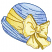 C1: Hat---Ice Cap(Isacord 40 #1074)
C2: Hat Shading---Oxford(Isacord 40 #1222)
C3: Hat Shading---Cadet Blue(Isacord 40 #1226)
C4: Hat Detail---Imperial Blue(Isacord 40 #1198)
C5: Ribbon Shading---Seaweed(Isacord 40 #120