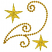 C1: Swirl---Ginger(Isacord 40 #1159)&#13;&#10;C2: Stars---Light Brass(Isacord 40 #1067)&#13;&#10;C3: Star Detail---Seaweed(Isacord 40 #1209)