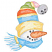 C1: Snow---White(Isacord 40 #1002)
C2: Snow Shading---Ice Cap(Isacord 40 #1074)
C3: Stripes & Hat Band---Buttercream(Isacord 40 #1022)
C4: Stripes & Hat Band Shading---Lemon(Isacord 40 #1167)
C5: Blue Stripe & Scarf---R