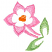 C1: Leaves---Bright Mint(Isacord 40 #1510)
C2: Petals---Rose(Isacord 40 #1256)
C3: Center---Spanish Gold(Isacord 40 #1065)