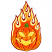 C1: Flames, Eyes, & Mouth---Daffodil(Isacord 40 #1135)&#13;&#10;C2: Eyes/Mouth Flame Shading---Canary(Isacord 40 #1124)&#13;&#10;C3: Flame Shading & Pumpkin---Goldenrod(Isacord 40 #1137)&#13;&#10;C4: Flame & Pumpkin Shading---Tangerine(Isacord 40 #1078)&#
