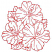 C1: Single Color Design---Poinsettia(Isacord 40 #1147)